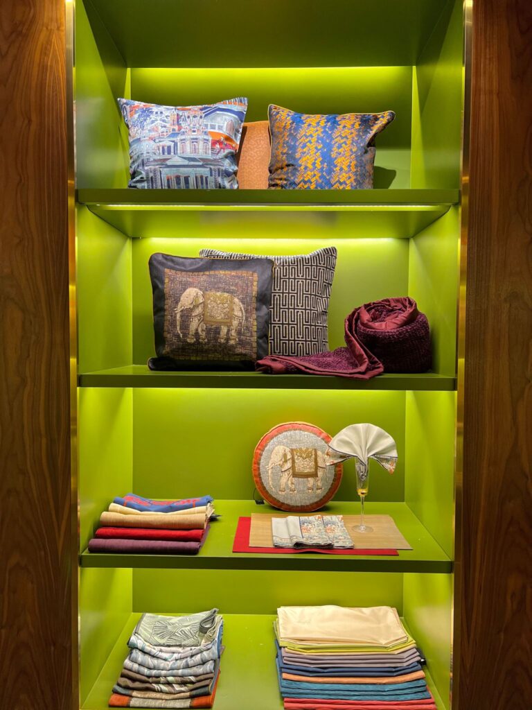 Silk souvenirs from thailand at Jim Thompson store